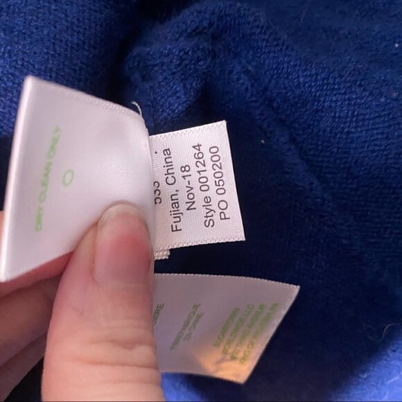 Lilly Pulitzer Marette Royal Blue Cashmere Cardigan - Picture 8 of 8